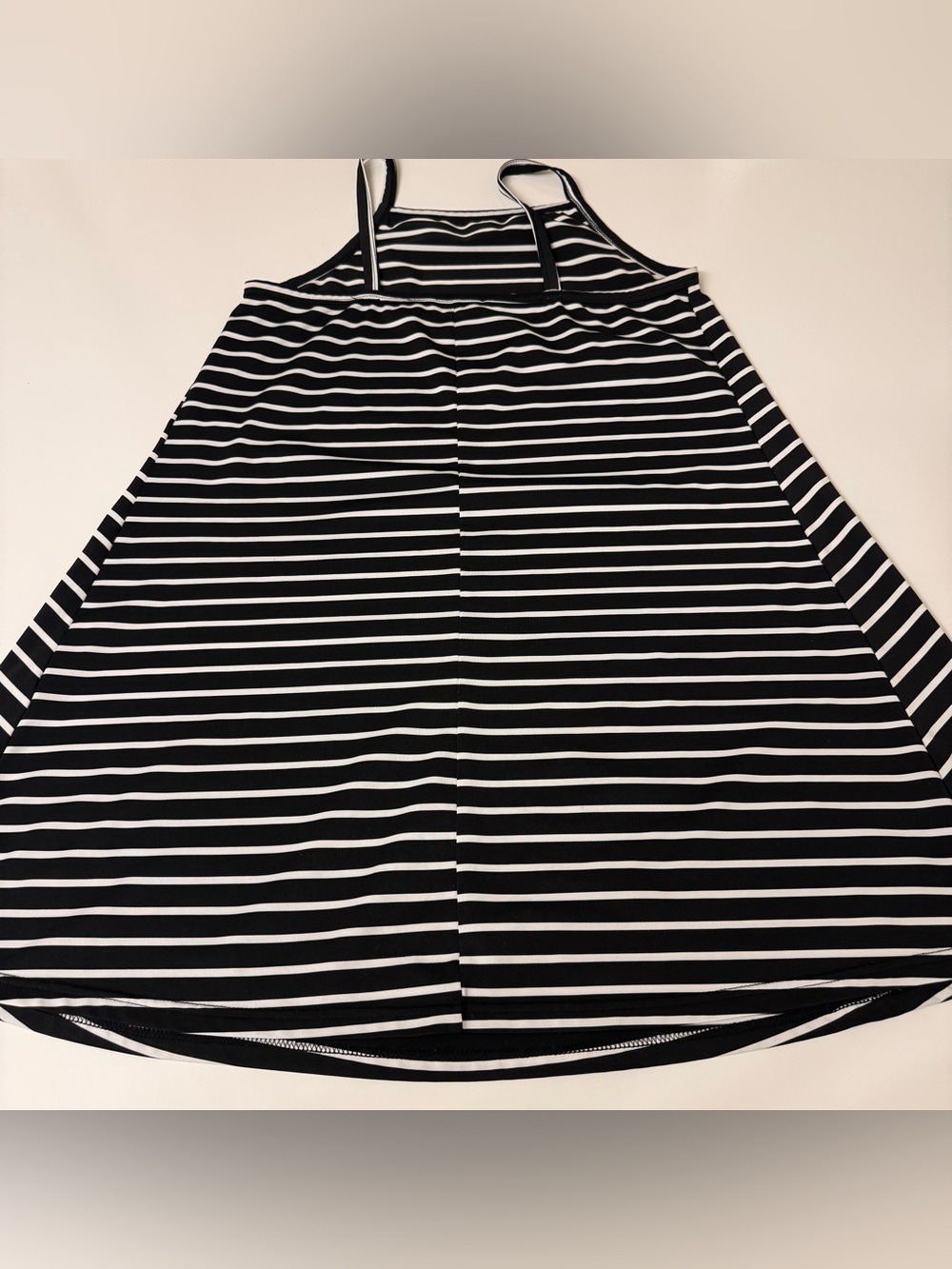 Women's Shein Tank Dress Black And White Horizontal Stripe Dress Size M - Picture 3 of 6